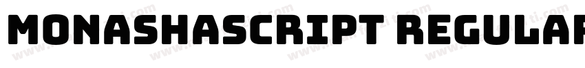 Monashascript regular字体转换